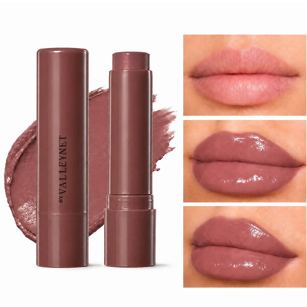 Tinted Lip Balm Stick | 3 Shades Moisturizing Glossy Lip Care Tinted Lip Balm QXL