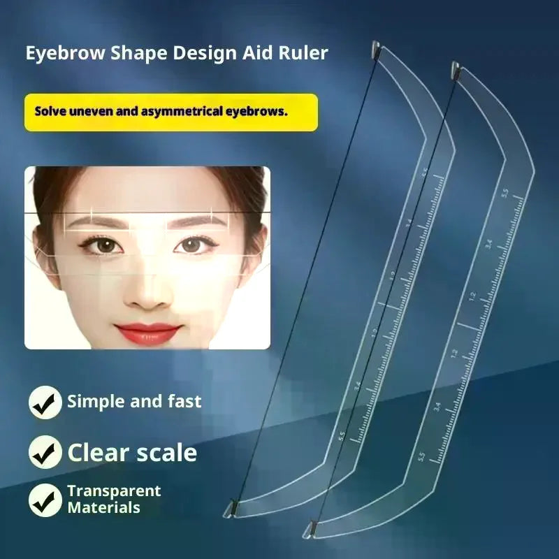 Microblading Eyebrow Mapping Ruler with Pre-Inked Strings Eyebrow Mapping Ruler QXL