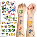 10-Sheet Soccer Temporary Tattoo Stickers | Waterproof Football Temporary Tattoo Stickers QXL 1 set