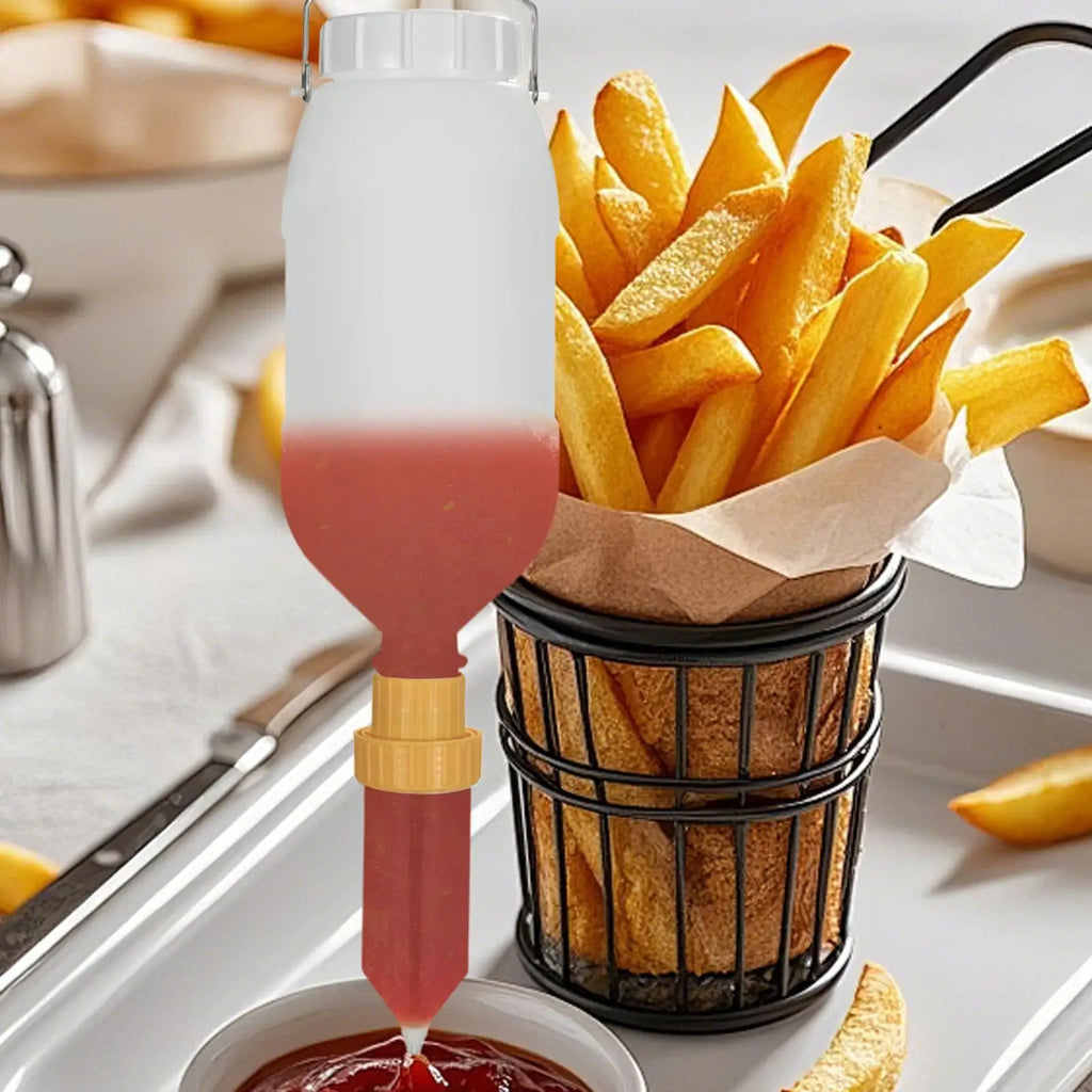 2.5L Hanging Squeeze Sauce Dispenser | Large Capacity Sauce Dispenser QXL