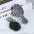 Diamond Rhinestone Folding Air Cushion Comb | Korean Style Folding Hair Comb QXL White Diamond
