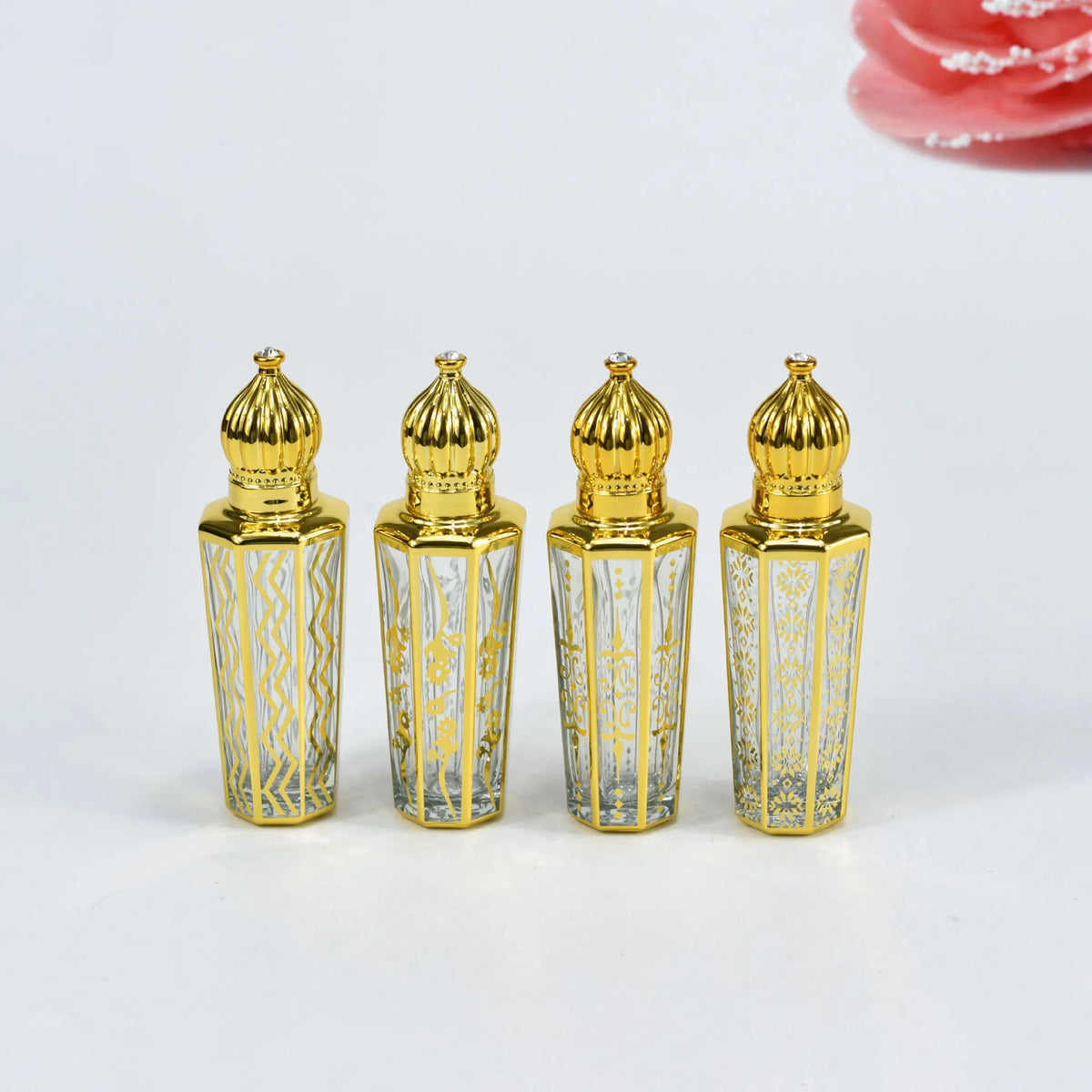 15ml Gold Glass Roll-On Bottle | Refillable Perfume & Oil Roll-On Perfume Bottle QXL