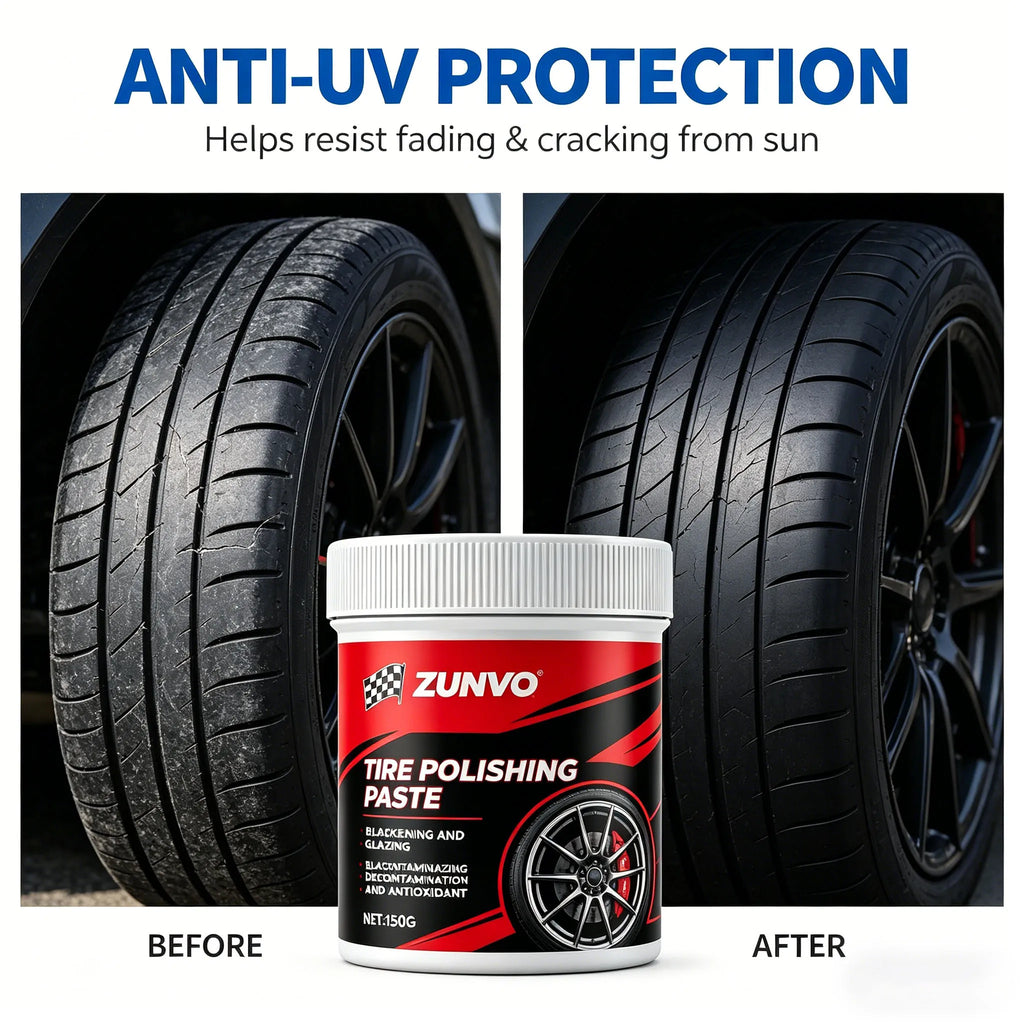 Tire Polishing Paste – Blacken, Glaze & Protect Car Tires Tire Polishing Paste QXL