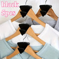 Clothes Rack Connector Hooks – Stackable Wardrobe Space Saver Wardrobe Connector Hooks QXL black 5pcs