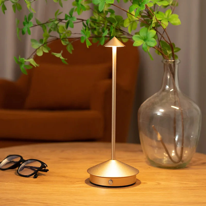 Rechargeable 3-Color LED Touch Lamp | Dimmable Night Light LED Table Lamp QXL