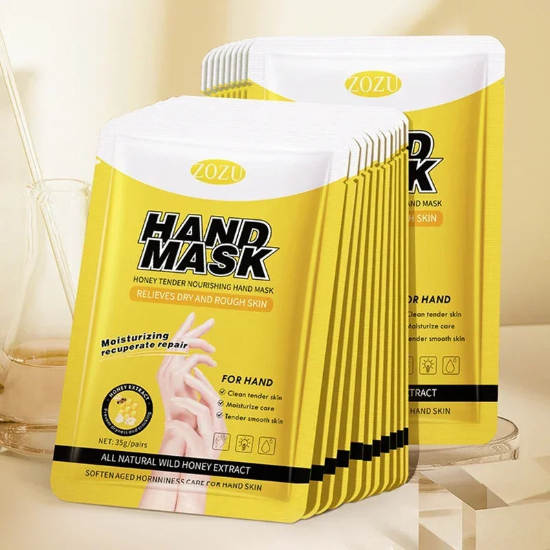 10-Pair Honey Hand Masks – Moisturizing & Smoothing Gloves Hand Mask QXL Default Title