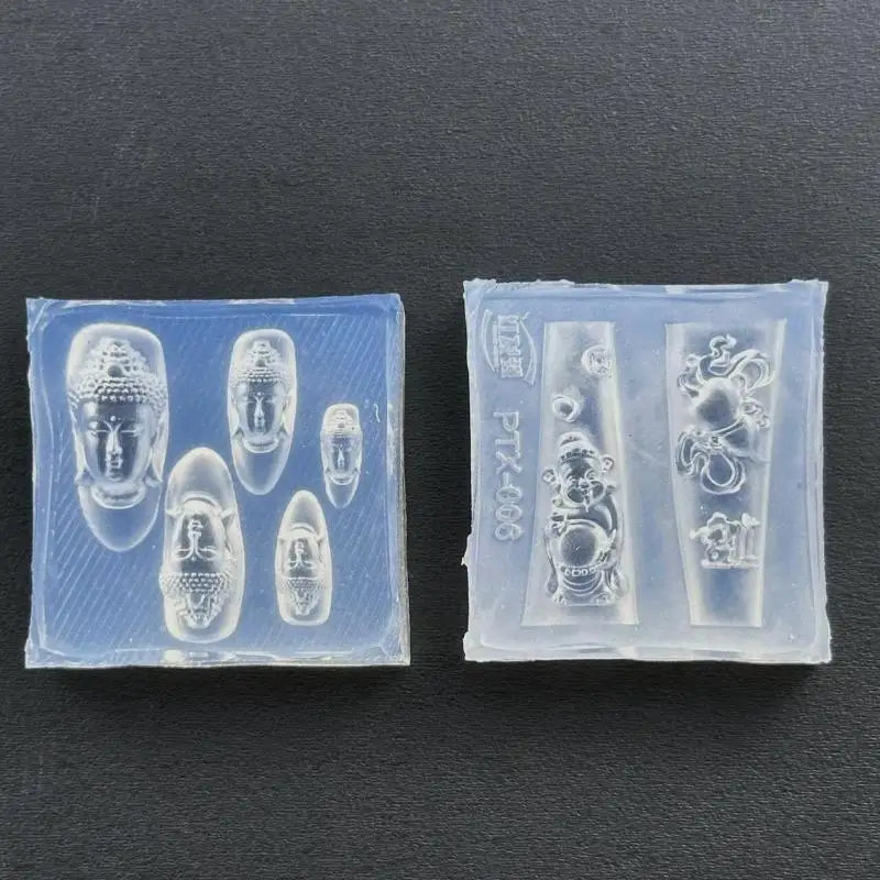 3D Buddha Silicone Nail Art Mold | DIY Acrylic Charm Mold Silicone Nail Mold QXL