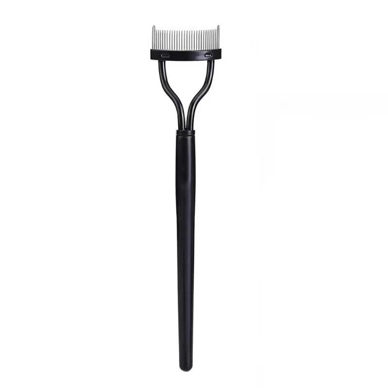 Metal Eyelash Comb & Lash Separator – Stainless Steel Tool Eyelash Comb QXL Black