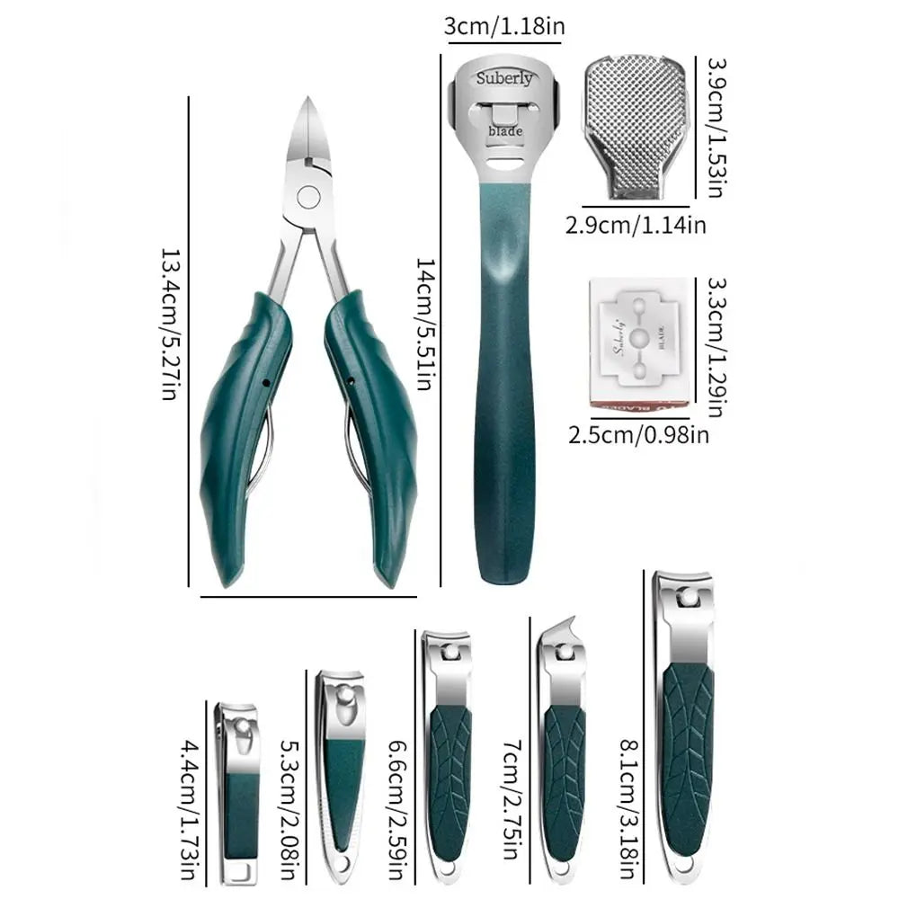 40-Pc Stainless Steel Manicure & Pedicure Set | Nail Clipper Kit Manicure Pedicure Set QXL