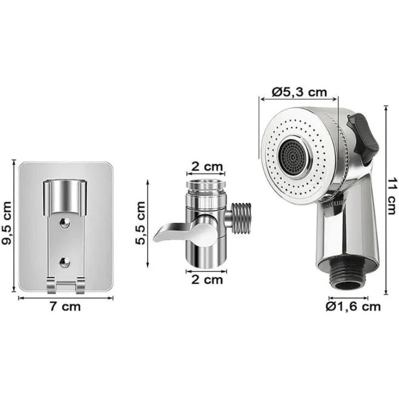 Pull-Out Faucet Extender | Telescopic Sink Hair Washing Sprayer Faucet Sprayer Extender QXL