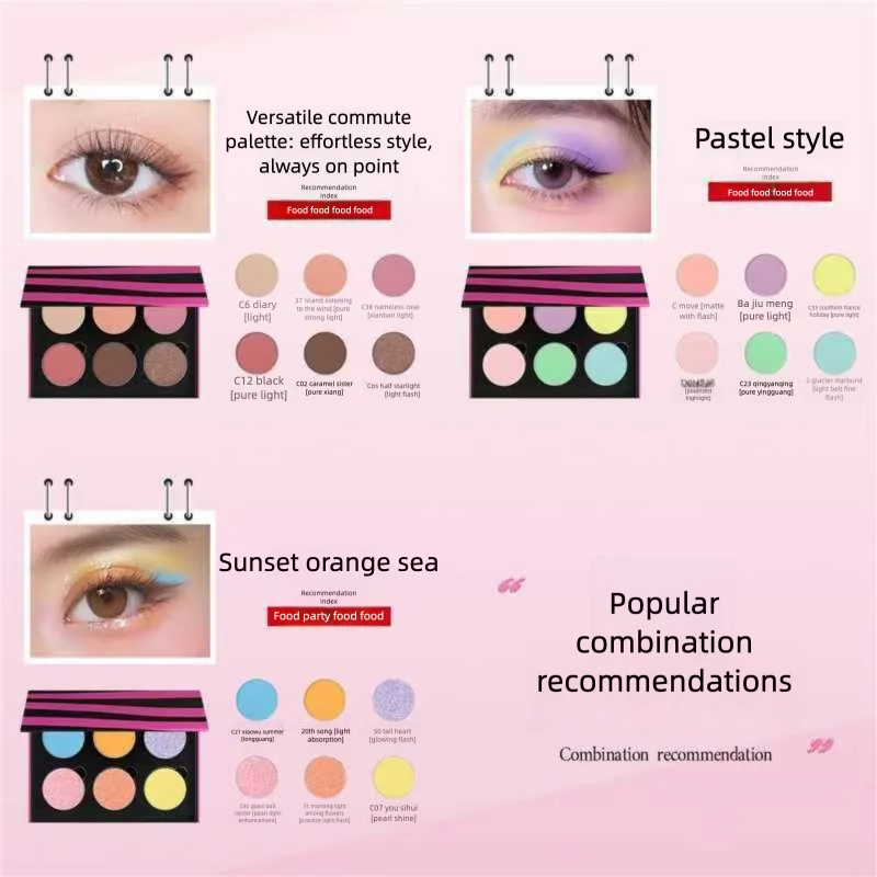 Magnetic Single Eyeshadow Pan | Matte Shimmer Metallic Pigment Single Eyeshadow Pan QXL