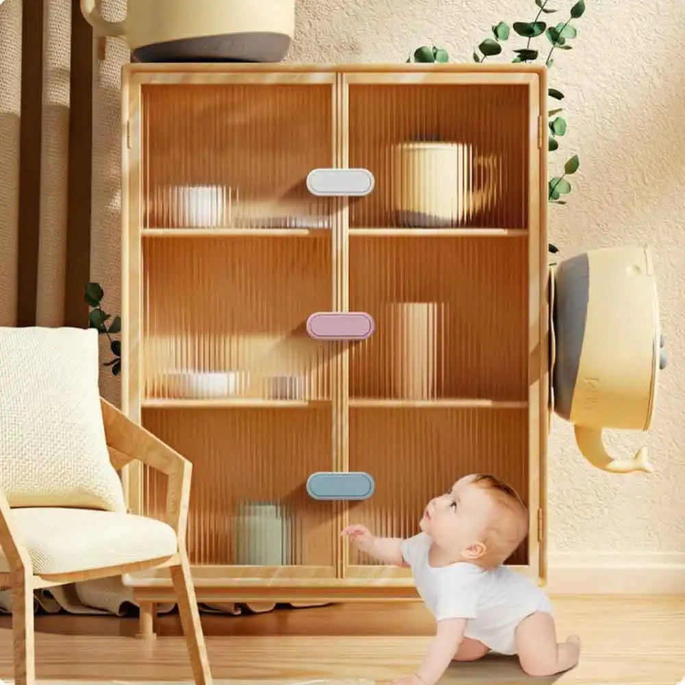 8-Pack Baby Safety Cabinet & Drawer Locks | Anti-Pinch Baby Safety Lock QXL