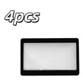 Card-Sized 3X Fresnel Lens Magnifier | Pocket Magnifying Glass Fresnel Lens Magnifier QXL 4pcs