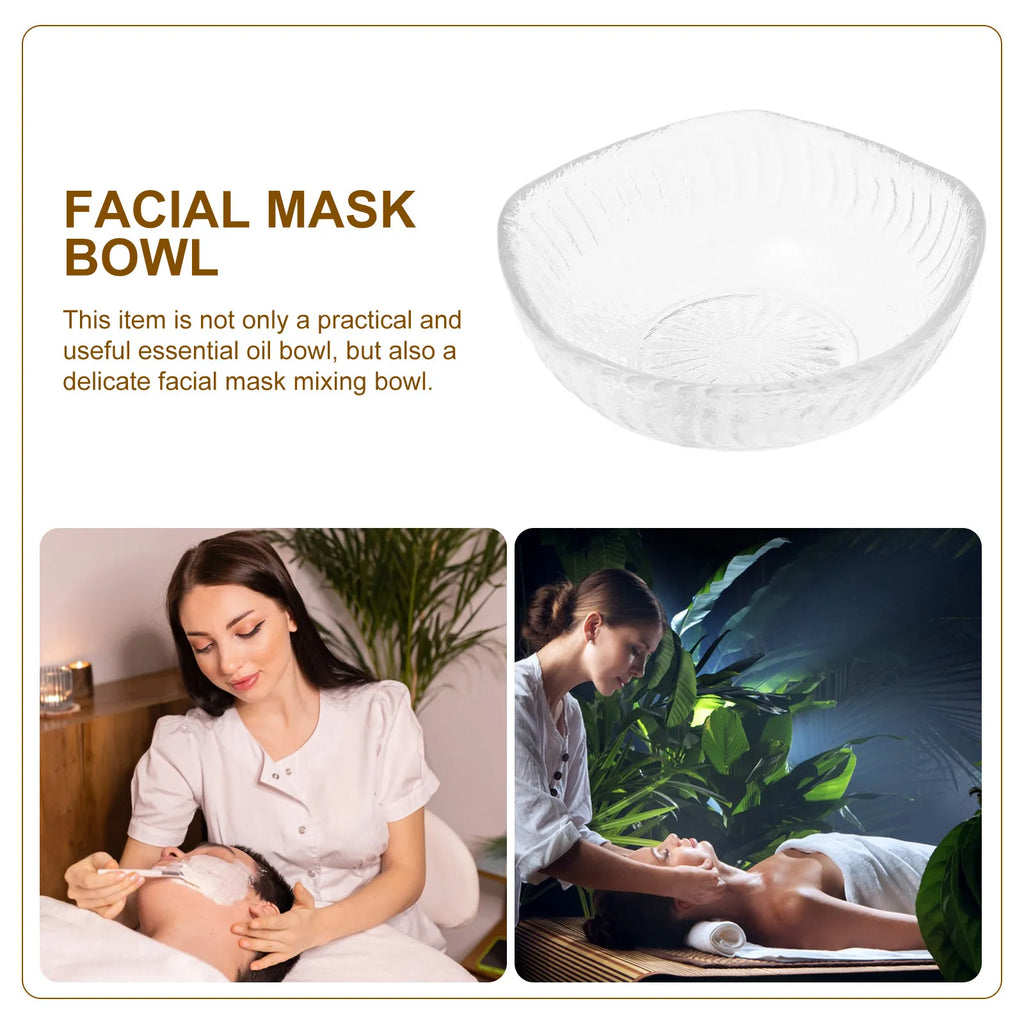Glass Facial Mixing Bowl | Face Mask & Essential Oil Dish Facial Mixing Bowl QXL