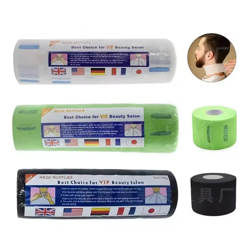 5-Roll Disposable Barber Neck Strips | 400 Salon Neckbands Barber Neck Strips QXL