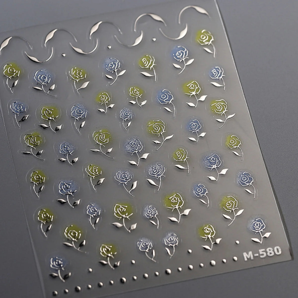 5D Luxury Nail Stickers | Moon Star Butterfly Crystal Diamond Nail Art Stickers QXL M-580