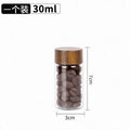 Mini Airtight Glass Storage Jars 10ml 20ml 30ml | Travel Organizer Glass Storage Jar QXL 30ml