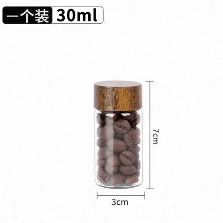 Mini Airtight Glass Storage Jars 10ml 20ml 30ml | Travel Organizer Glass Storage Jar QXL 30ml