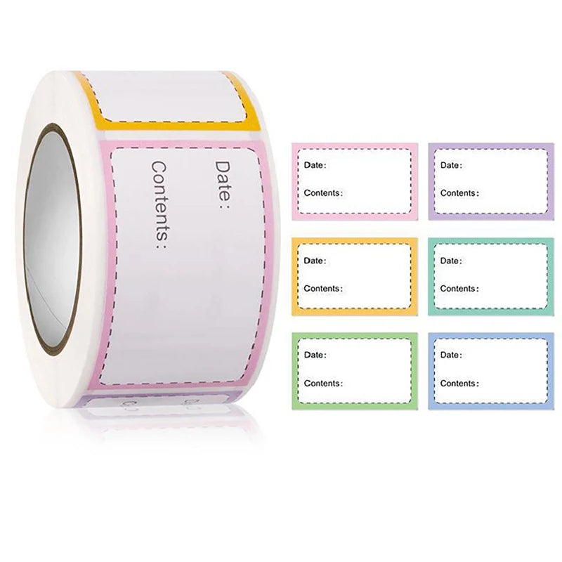 250-Pack Self-Adhesive Food Date Labels | Freezer & Kitchen Food Storage Labels QXL Default Title