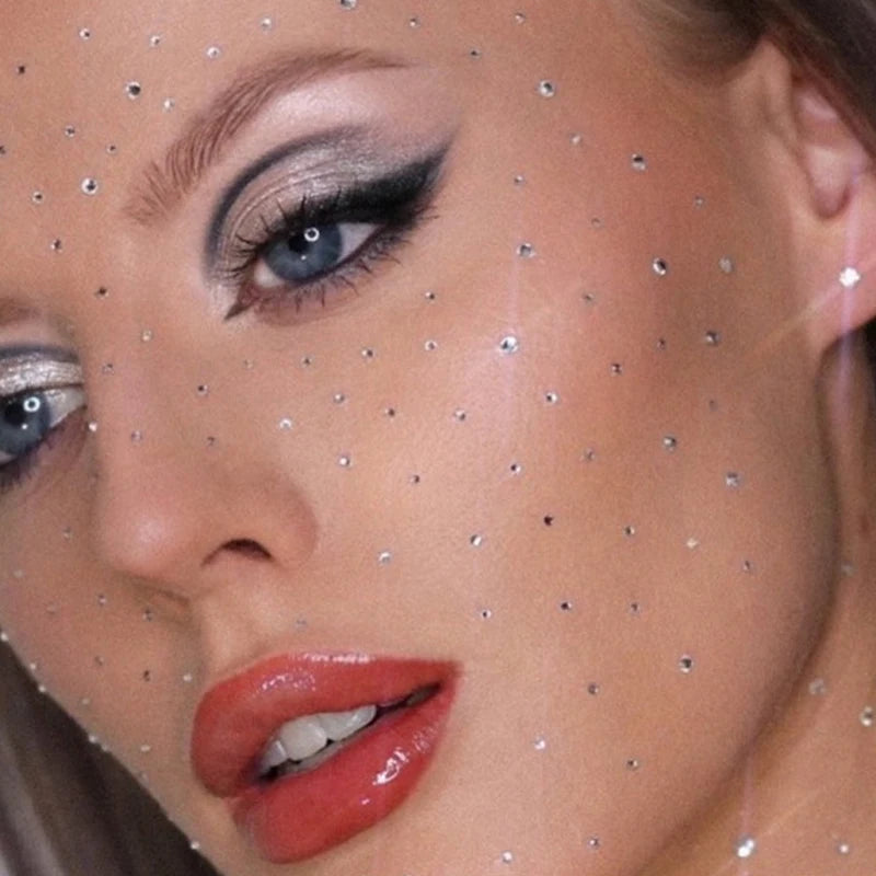Diamond Face Rhinestone Stickers | Glitter Body Gems Mixed Size Face & Body Gems QXL