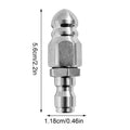 Stainless Steel Sewer Jetter Nozzle 1/4" Quick Connect Drain Jetter Nozzle QXL 1pcs