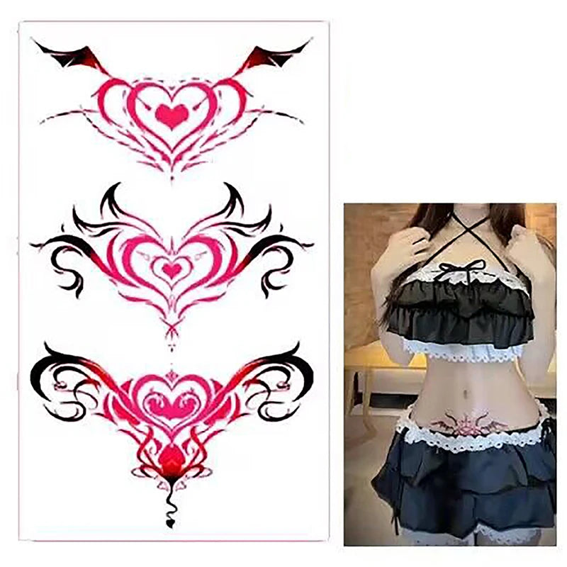 Waterproof Wing Temporary Tattoo Sticker | Leg Arm Back Temporary Tattoo Sticker QXL