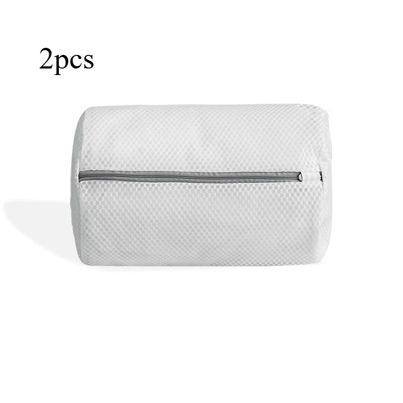 Polyester Shoe Wash Bag | Mesh Pocket & Zipper Closure Shoe Laundry Bag QXL 2pcs