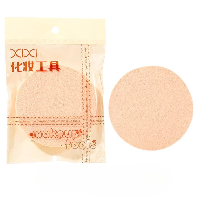 Round Foundation Puff | Soft Wet & Dry Makeup Sponge Makeup Sponge Puff QXL Skin color 1PC