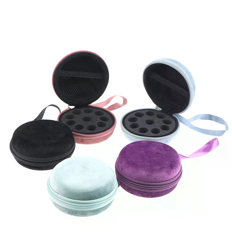 10-Slot Essential Oil Travel Bag | 1–2ml Bottle Organizer Essential Oil Organizer QXL