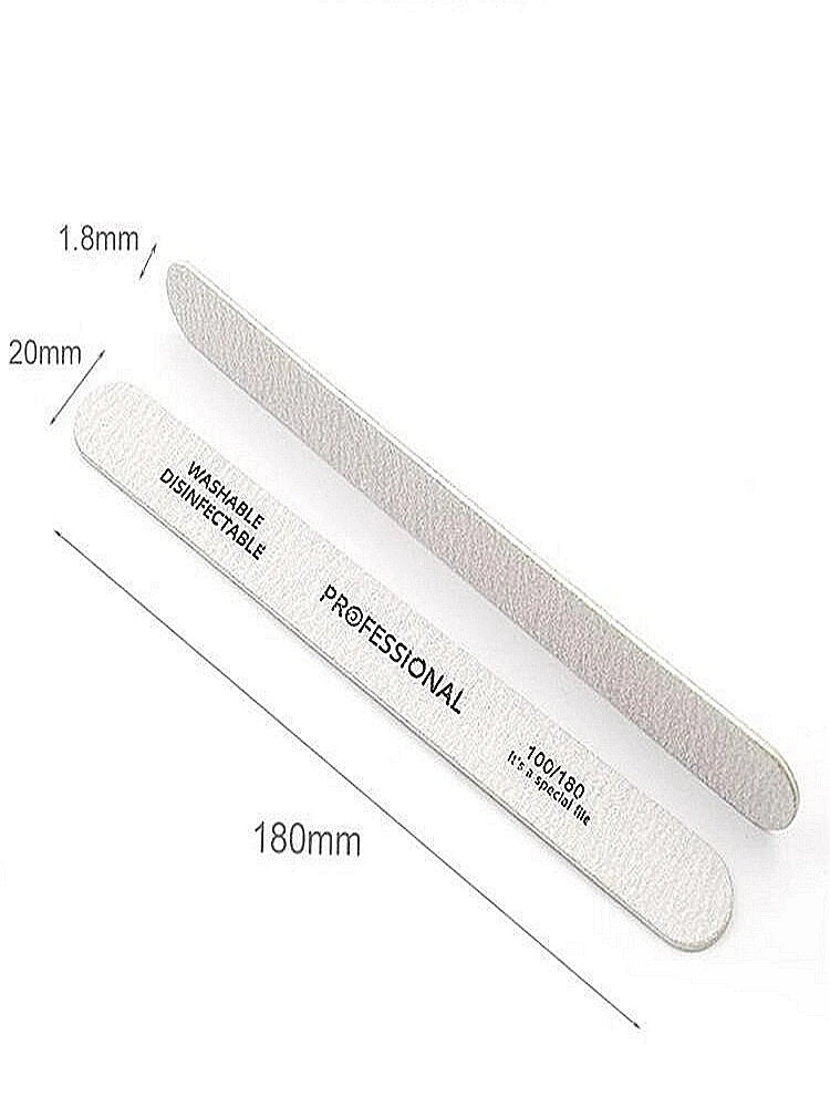 Wooden Nail File Buffer Blocks 100/180/240 Grit | 10–50 Pack Nail File Buffer Block QXL