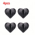 4-Pack Heart-Shaped Cable Organizer | Self-Adhesive Wire Holder Cable Organizer QXL 4Pcs Black