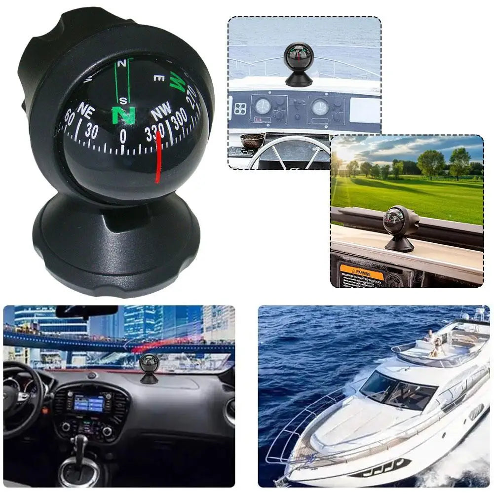 360° Ball Compass Car Dashboard Navigator | ABS Accessory Car Dashboard Compass QXL