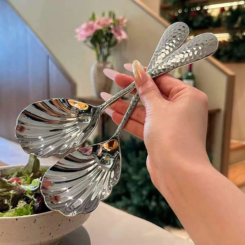 Stainless Steel Long Handle Spoon | Soup, Stirring & Dessert Kitchen Spoon QXL