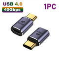 USB4 40Gbps 90° USB-C Adapter | 100W PD & 8K@60Hz OTG USB-C Adapter QXL 1