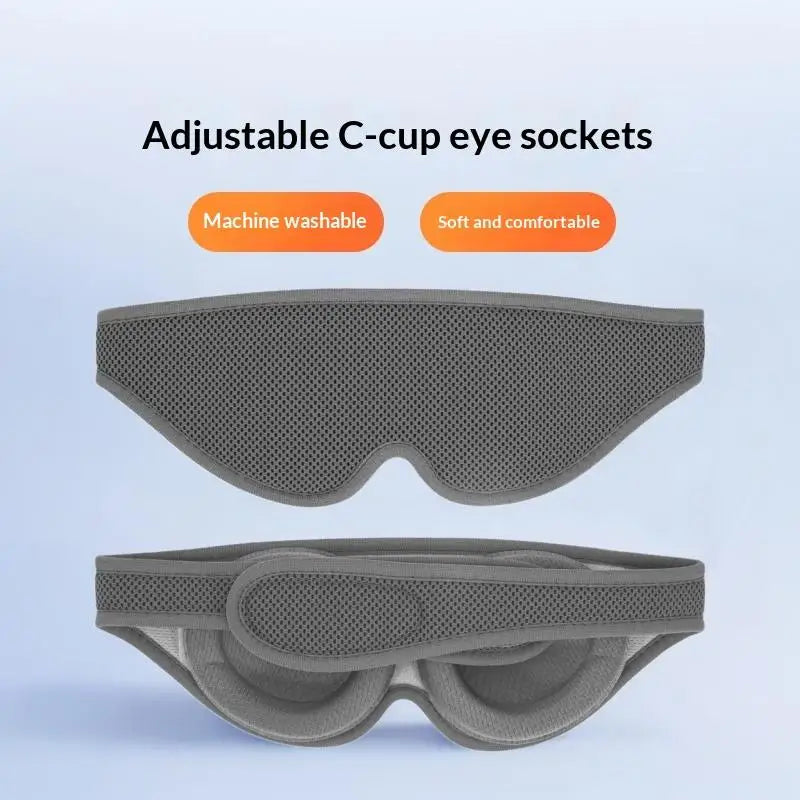 3D Blackout Sleep Mask | Zero Eye Pressure Adjustable Eye Mask Sleep Mask QXL