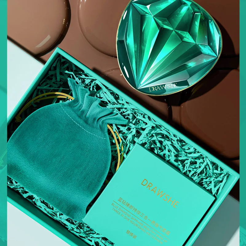 Korean Air Cushion BB CC Cream 3-in-1 Foundation & Concealer Set Cushion Foundation Set QXL