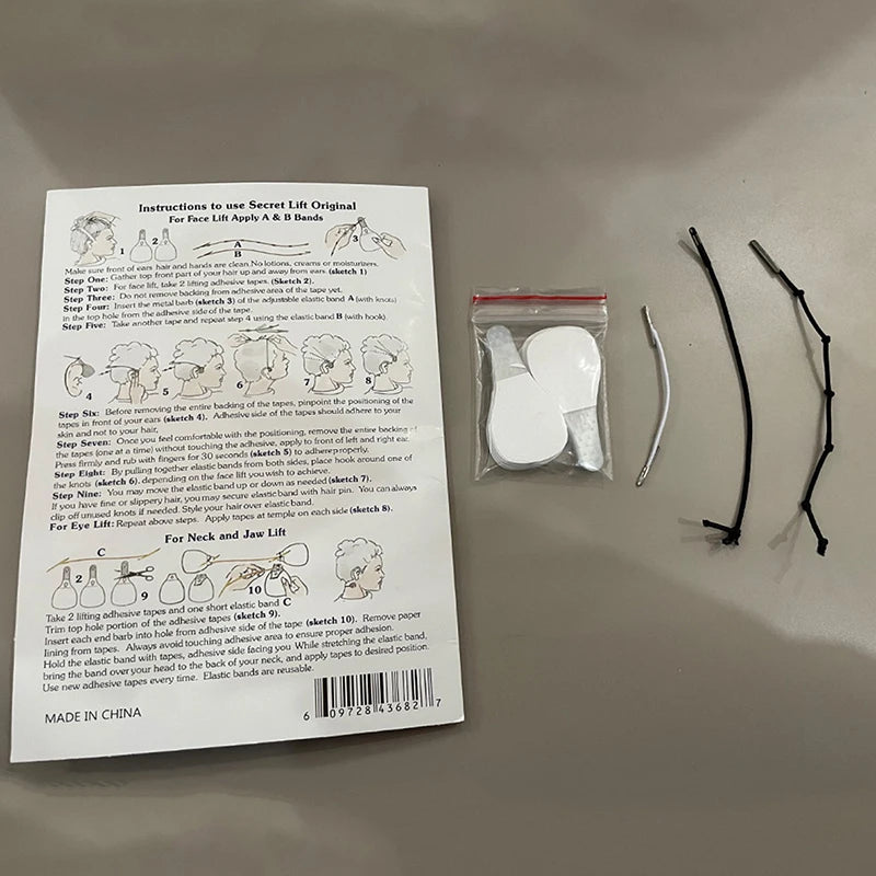 40-Pc Invisible Face Lift Tape | V-Shape Neck & Chin Patches Face Lift Tape QXL