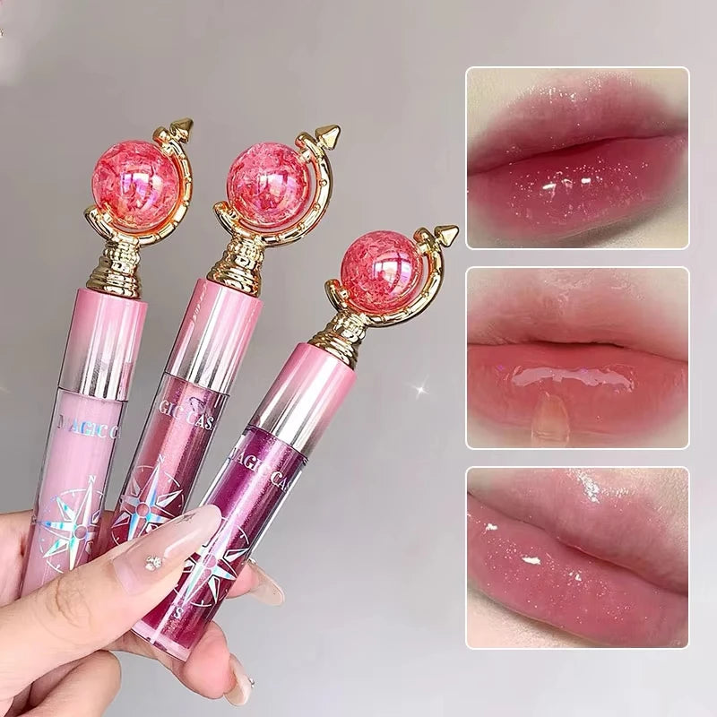 Watery Shimmering Lip Gloss | Mirror Finish Hydrating Tint Lip Gloss QXL
