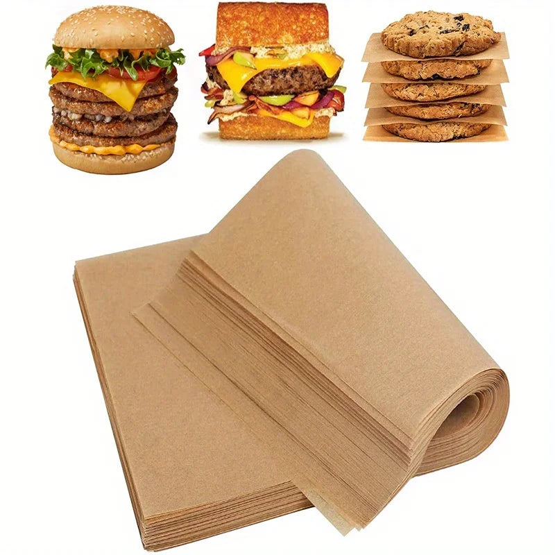 Precut Non-Stick Parchment Paper Baking Sheets – 100 Pack Parchment Baking Sheets QXL