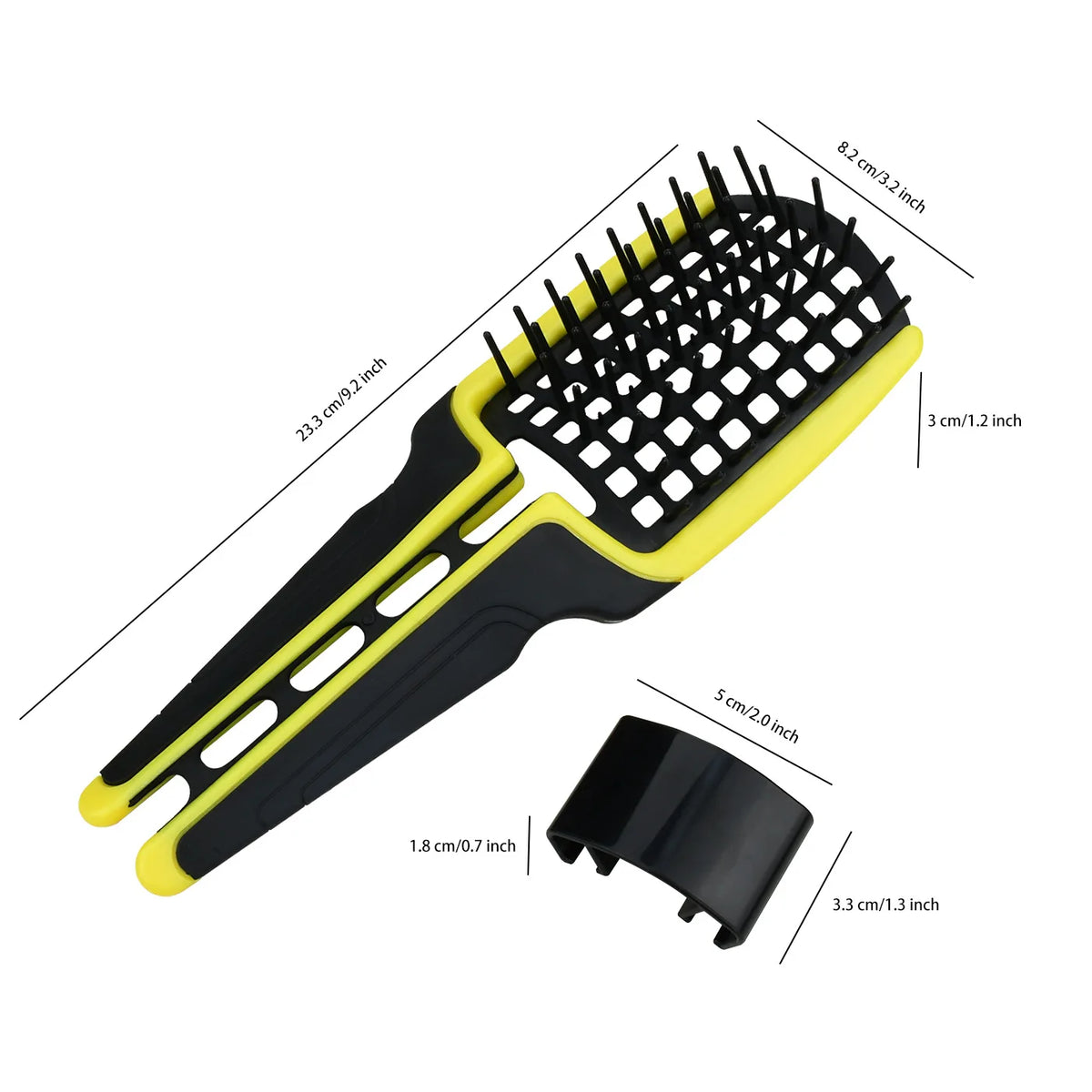 Foldable Vented Detangling Hair Brush | Hollow Quick-Dry Comb Detangling Hair Brush QXL