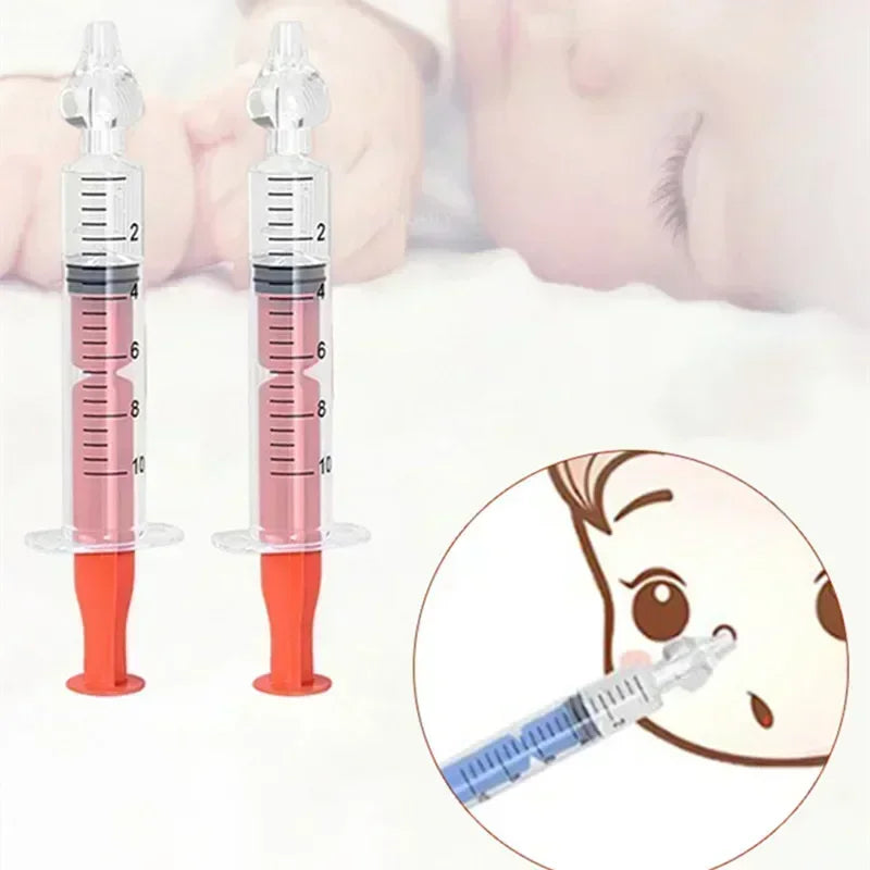 Baby Nasal Aspirator Syringe | Soft Silicone Nose Cleaner Nasal Aspirator QXL