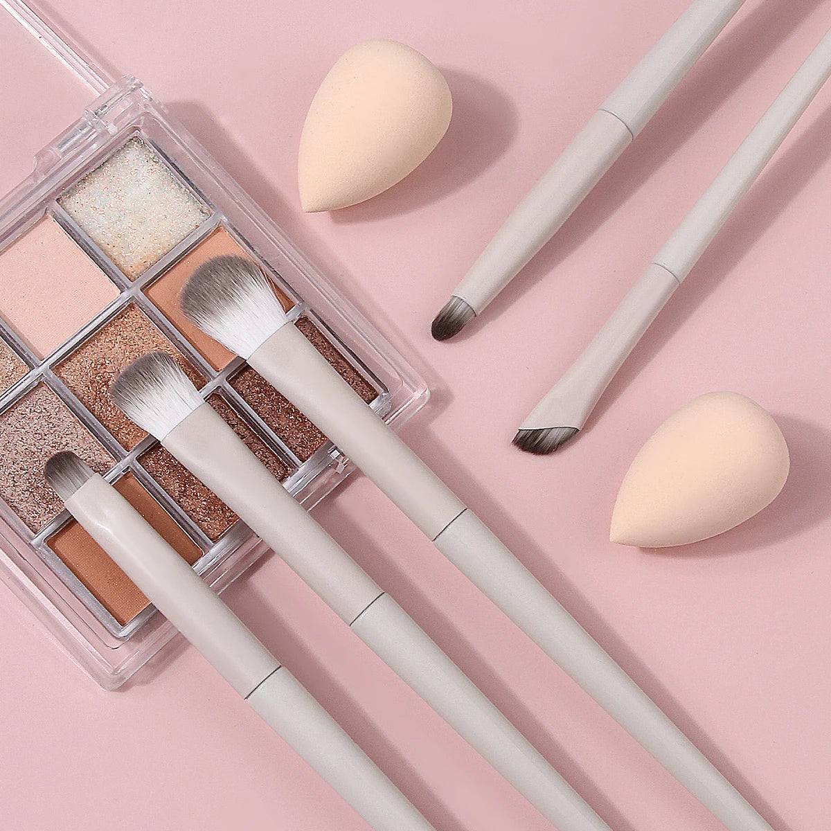 KOSSHOW 7-Pc Eyeshadow Brush Set | Blending & Smoky Eye Eyeshadow Brush Set QXL