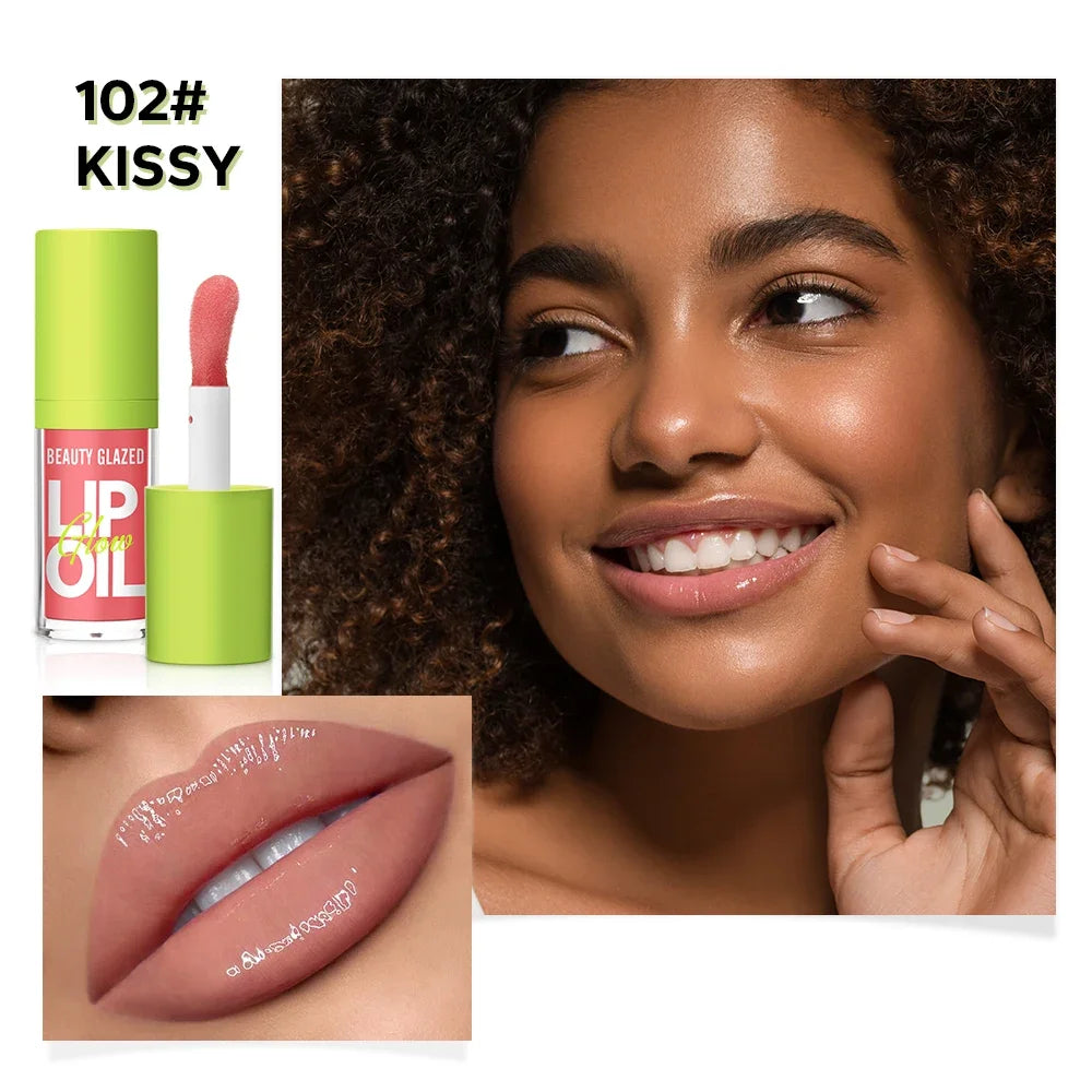 Beauty Glazed Shimmer Lip Gloss Oil | Moisturizing Tint Lip Gloss Oil QXL 102