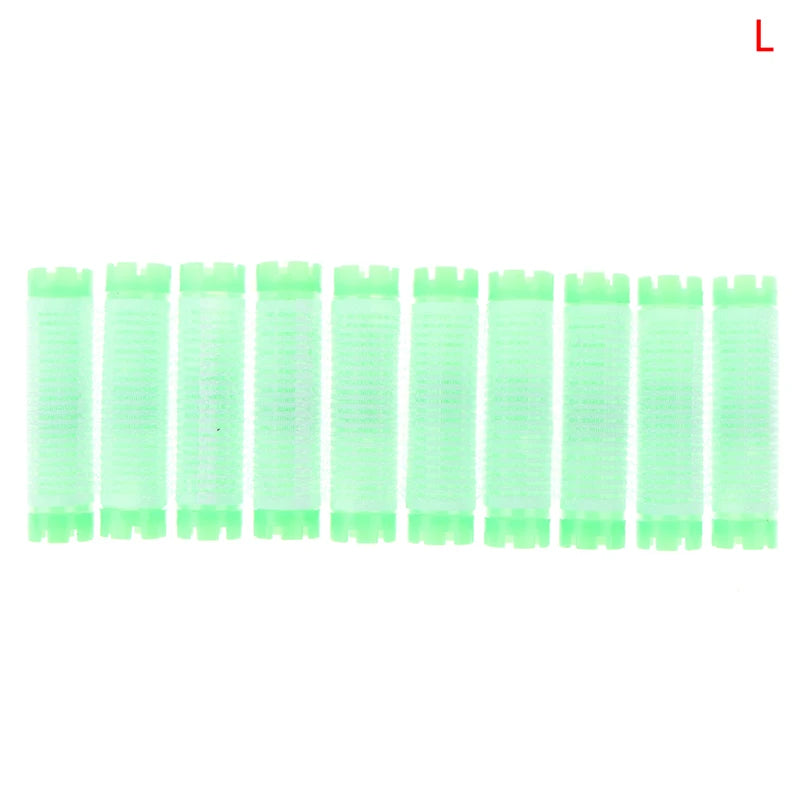 10-Pack Fluffy Hair Root Rollers | Perm Rods & Curl Set Hair Curler Rollers QXL L