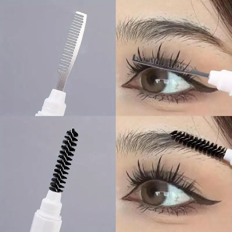 Dual-Ended Eyebrow Brush & Spoolie Comb | Brow Tool Eyebrow Grooming Tool QXL