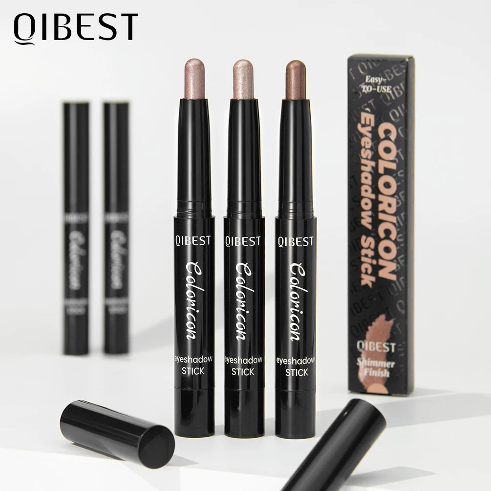 QIBEST Glitter Eyeshadow Stick | 8 Shimmer Shades Eyeshadow Stick QXL