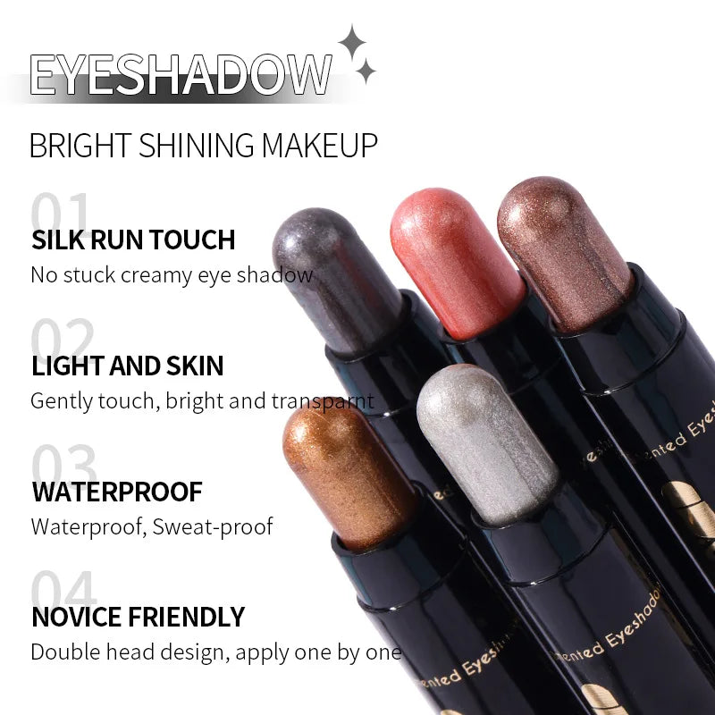 Pearl Shimmer Eyeshadow Stick Set – 6 Waterproof Shades Eyeshadow Stick Set QXL