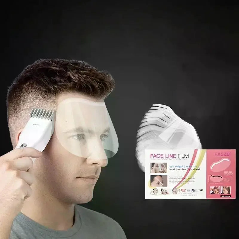 100-Pack Salon Hairdressing Eye Shields | Transparent Face Cover Salon Eye Shield QXL