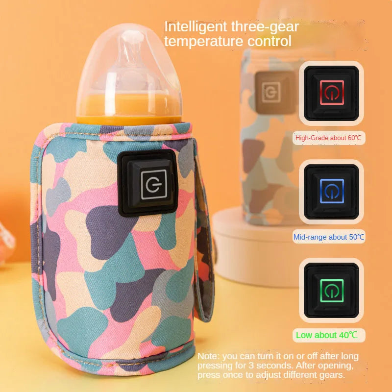 USB Baby Bottle Warmer Bag | Portable Travel Insulated Heater Baby Bottle Warmer QXL
