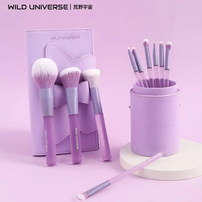 10-Pc Beginner Makeup Brush Set | Blush Contour Eyeshadow Kit Makeup Brush Set QXL